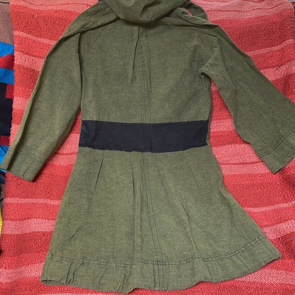 FILLY BAMBOO COTTON DESIGNS HOODED DRESS MADE IN CALIFORNIA SZ 1 (SMALL) - Picture 3 of 5